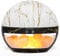 SALUBRITO 2-In-1 Essential Oil Diffuser with Himalayan Salt Lamp, Ultrasonic Aromatherapy Diffuser for Home, Auto Shut-Off, Cool Mist Humidifier, 100ml, Warm Light, Marble