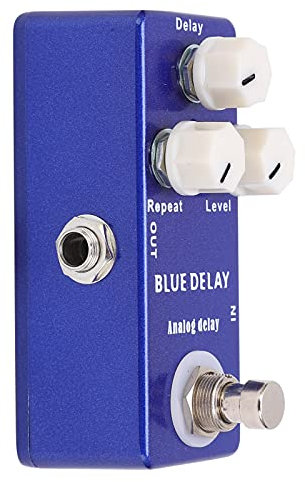 Gitarren-Delay-Pedal, Boss Delay Pedal Delay Gitarrenpedal Gitarreneffektpedal Mini Blue Delay Analog True Bypass für E-Gitarren