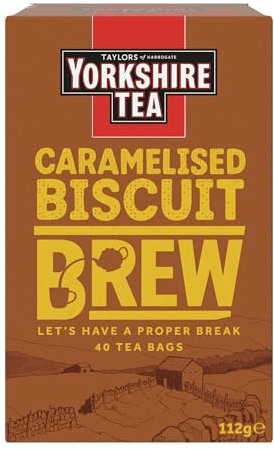 Yorkshire Tea Caramelised Biscuit Brew Flavoured, 40 Tea Bags