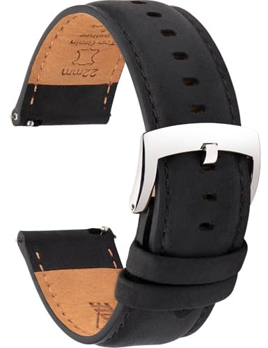 CORROPELLE Leder Uhrenarmbänder Schnellverschluss 18mm 19mm 20mm 21mm 22mm, Vintage Eleganten Hochwertige Ersatz Leder Armband für Damen und Herren, Uhr und Smartwatch