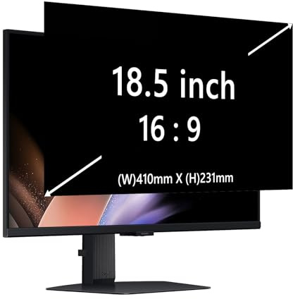 RanBluu 18.5 inch Laptop Privacy Screen Filter for Display, 18.5 Removable Anti Glare Protector, Blue Light Filter Shield Film for Computer Screen & Monitor (18.5 16:9)