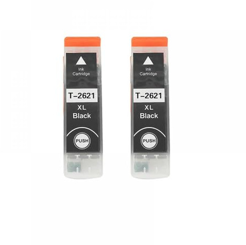 CbErFVK Kompatibel mit Black Ink Patrone XP Series Drucker T2621 Ersatz(2 Black)