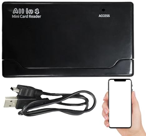 Flash Card Reader,USB Camera Card Reader - Multi-Function Six-Slot Adapter High-Speed Transfer Flash Drive Digital for Camera Laptop Expansion Phones Photography)
