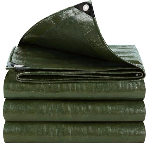 Planen,Abdeckplane Wasserdicht LKW Plane mit Ösen 3x3m 160g/m² Tarp Abdeckplane Gewebeplane Schutzplane Zeltplane,für Camping Garten LKW Anhängerplane,Grün