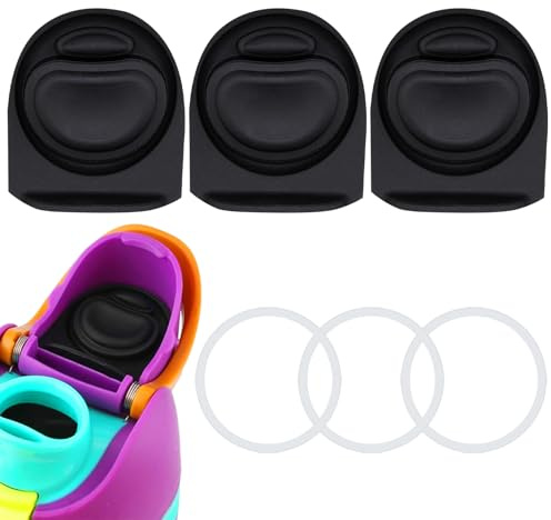 Frokolla 3 Sets Replacement Stopper and O Ring Gasket Compatible with Owala FreeSip 24oz 32oz,Water Bottle Lid Insert Cap Rubber Seal Parts for Owala 16/19/24/32/40oz Mouth Piece Accessories AW-R2