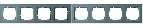Gira 021423 Abdeckrahmen 4 fach Gira E2, anthrazit (Packung mit 2)