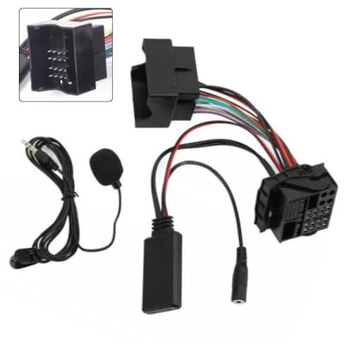 Lagomloot Cavo adattatore AUX, ingresso microfono esterno per Opel CD30 CDC40 CD70 DVD90, compatibile con Agila per ASTRA H per combo per Corsa