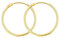 EDELIND Creolen Gold 333 Gelbgold 25 mm Breite 1,5 mm Hoop Earrings 8 K Echtgold Ohrringe Rund für Damen Mädchen mit Schmuck Geschenkbox