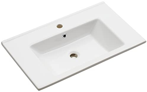 Pelipal Waschtisch aus Keramik Quickset 913 in Weiß, 75 cm breit | Keramik-Waschtisch
