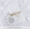 Freuden Tränen Taschentücher Set zur Hochzeit Klein 24 Sticker + 24 Pergamin Tütchen - 63 x 93 mm für Freudentränen Taschentuch Verpackungen Aufkleber in GRAU im Packpapier Shabby Chic Look
