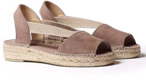 Toni Pons Ella - Espadrille für Damen in Uni-Tönen Veloursleder.