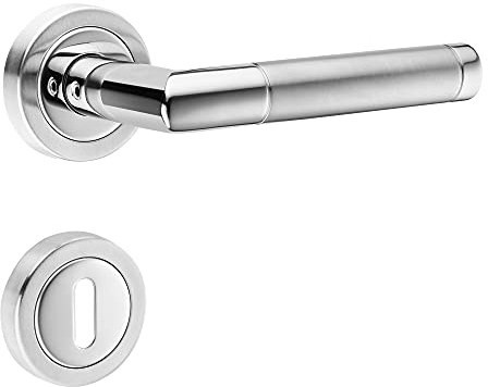ck-tuerbeschlaege Hochwertige Bicolor Rosettengarnitur Core (BB Buntbart)