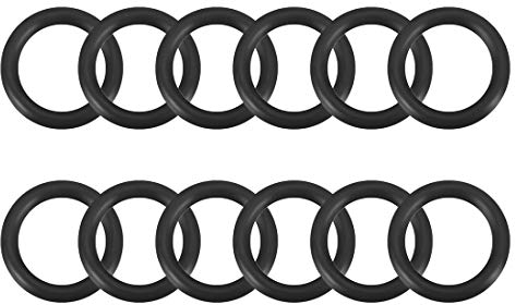 sourcing map 12 Stück O-Ring Dichtungen 8 mm x 12 mm x 2 mm Metrische Nitrilkautschuk Gummidichtung Dichtungsring für Sahnespender Pumpe Schnellkupplung Ersatzdichtung Umfülladapter