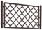 1 Spalliera per fioriera 100 MOKA misura 98 x H 52 centimetri con 2 inserti diametro 3,8