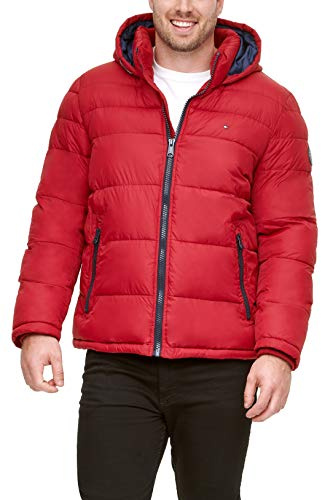 Tommy Hilfiger Herren Classic Hooded Puffer Jacket (Regular And Big & Tall Sizes) Daunenalternative, Mantel