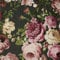 Arthouse Floral Tapestry Charcoal Pink Wallpaper - Vintage Style Detailed Print - Romantic Ambience - Bunches of Floral Blooms - Vinyl Coated Durable Textured - Living Areas - Feature Wall - 297305
