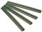 HaGa® Lot de 50 baguettes de finition pour bandes brise-vue en polyéthylène vert - Clips de fixation