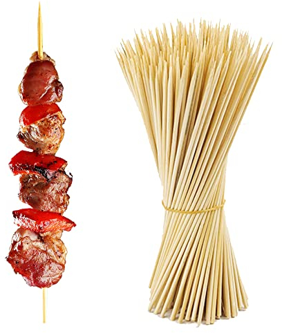 200 Pcs Bamboo Barbecue Skewers Sticks 8,20cm Bamboo Grill Skewers for BBQ, Kebab and Appetizer