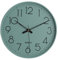 Topkey Wanduhr 12 geräuschlose, Nicht tickende arabische Ziffernuhr runde dekorative Wanduhr für Büro, Wohnzimmer, Schlafzimmer, Küche (Batterie Nicht enthalten) Haze Blau