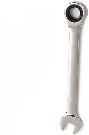 SKUZA Ring Spanner,Ratchet Spanner Open End & Ring Spanner Double Flat Head Gear Combination Wrench Metric (13MM)