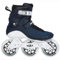 Powerslide Inline Skate Swell Navy 110 Triskate in blau/Navy - Inlineskate mit 3 Rollen in Gr. 38-47 für Damen und Herren - Inliner für Fitness und Marathon - Gr.44