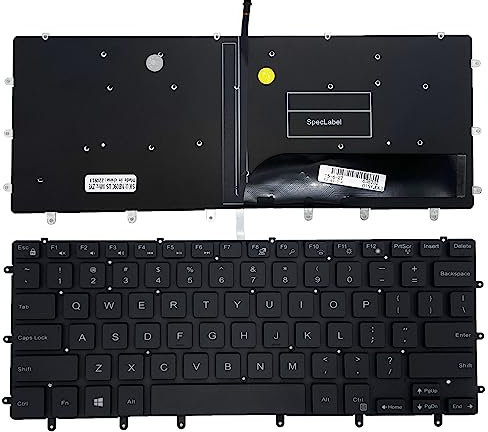 Peidesi US Tastatur Hintergrundbeleuchtung Kompatibel mit Dell XPS 9550 9560 9570 Inspiron 15 7558 7568 Precision 5510 M5510 5520 5530 Backlit 0VC22N 0GDT9F