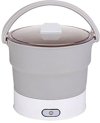 Fornello Elettrico Pieghevole Da Viaggio Pieghevole Padella Elettrica Utensili Da Cucina In Silicone Per Uso Alimentare Portatile Per Ramen, Uovo, Pasta, Gnocchi, Zuppa, Porridge, Farina D'avena