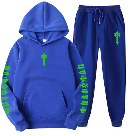 Generisch Trapstar Jogginganzug Herren Klamotten Jorts Baggy Anzug Trapstar Anzug Herren Psg Oberteil Jogginganzug Herren Set Sportanzug Unknown London Hoodie Drip Jacke Football B07,M