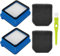 5-Piece Set Of Vacuum Cleaner Filter Accessories, Vacuum Cleaner Replacement Filters, 2 Filters, 2 Sponge Filters, With 1 Brush, Compatible With Aeg Qx8, Qx7, Qx6 And Other Models, Reusable