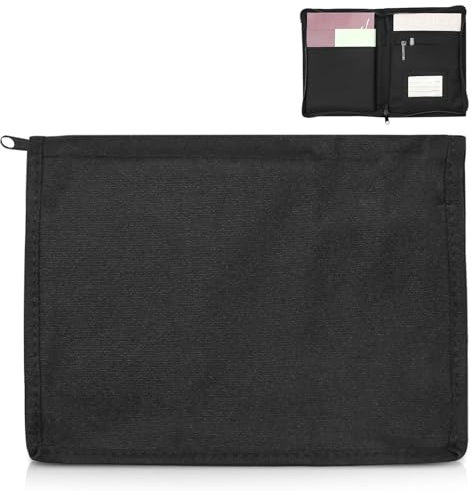 WIYETY Organiseur de Boîte à Gants Porte-Documents de Voiture en Tissu Oxford, Glove Box Organizer avec Plusieurs Poches, Boîte à Gants de Véhicule avec Zipper pour Factures Contrat Cartes Licences