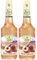 Moulin de Valdonne Sirop de Pêche Blanche pour boisson rafraîchissante, cocktail avec ou sans alcool, 2 bouteilles 70 cl