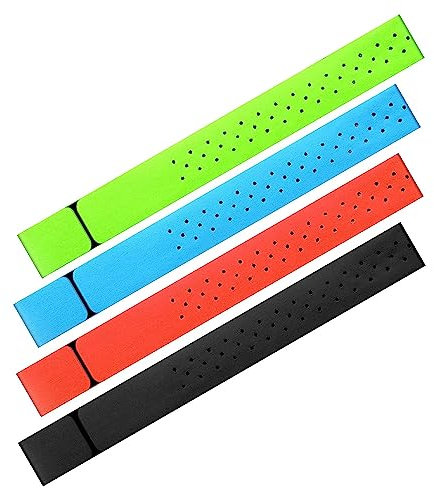 Qiaohome 4 Piezas de Repuesto para Monitor de Frecuencia CardíAca, Correa para Brazalete, Correa Ajustable para Brazalete de Repuesto, 11,8 Pulgadas