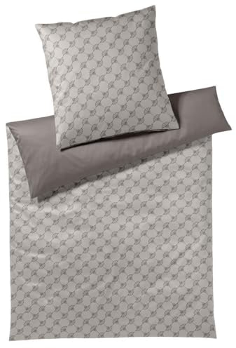 Joop! Bettwäsche Cornflower Double 4083 Taupe - 17 80x80 cm - 155x220 cm