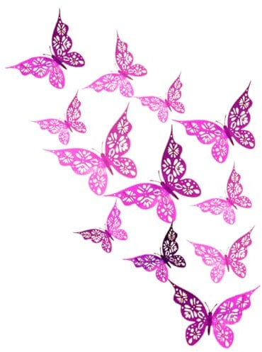 TOYANDONA Schmetterlinge Wandaufkleber Stück Schmetterlings-wandaufkleber Einfach Abziehen und Aufkleben Heimdekoration für Schlafzimmer