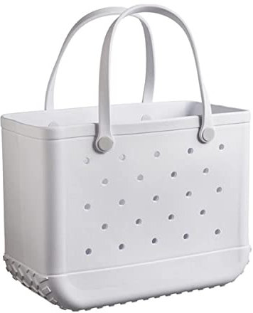 Bolsa de playa de goma EVA de gran capacidad, impermeable y a prueba de arena, bolsa de playa portátil abierta para playa, piscina, deportes, ideal para uso en el mercado y el gimnasio