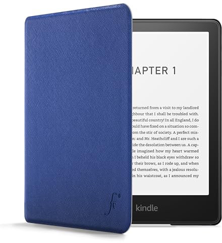 Forefront Cases Custodia per Amazon Kindle Paperwhite 7 (16 GB) (2024) e Signature Edition (32 Gb) e Kindle Colorsoft - Blu Reale - Sottile Leggero e Protettiva, Auto Svegliati Sonno Funzione Cover