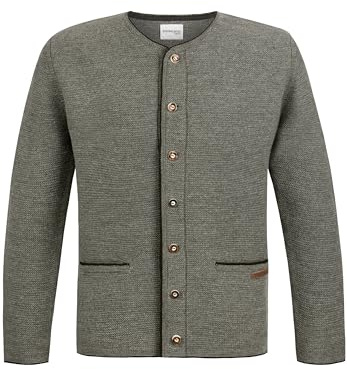 Stockerpoint Strickjacke Castello I Größe 46-60 I Herren Trachtenjacke im klassischen Design mit Knöpfen in Hornoptik I Bequem & warm I Perfekt für Trachten & Festlichkeiten