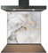 Kitchen Glass Splashback Heat Resistant Toughened Glass - Marble Mix Design - 60cm (w) x 75cm (h)