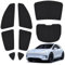TESBEAUTY 2025 2026 Tesla Model Y Juniper Camping Privacy Curtain 8-Piece Camping Shades Privacy Screens Tesla Model Y Sunshades UV Blocker Darker Thicker 5-Layer Material Tesla Accessories Foldable