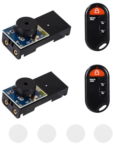 BTFO 2uds Generador de Ruido Grillo Oculto, Generador de Ruido Grillo Negro Dispositivo Sonido Divertido para Bromas Oficina con Control Remoto para Adultos Oficina Hogar Automóvil y Fiestas
