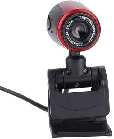 Genérico 4.7x3 Cm Cámara web para ordenador de escritorio ABS Cámara externa para ordenador portátil Webcam USB 2.0 con micrófono incorporado alta definición para grabación de vídeo