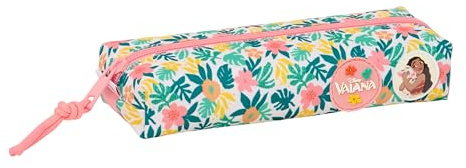 safta Vaiana Federmäppchen, rechteckig, für Kinder, ideal für Kinder im Schulalter, bequem und vielseitig, Qualität und Widerstandsfähigkeit, 22 x 7 x 40 cm