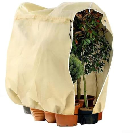 Pflanzenschutzhaube 200 x 240 cm, strapazierfähig, winddicht und frostsicher, Vlies-Gartensack für Topfpflanzen, Blumenampeln, Tomaten und kleine Sträucher,