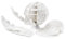Donkey Products My First Globe Papierglobus, Papier Globus zum Ausmalen, Recyceltes Papier, Weiß, 27 cm, 400714