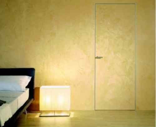 Porta Raso Muro Filo Muro l' invisibile - Tipologia spingere/tirare (Versione Muratura)