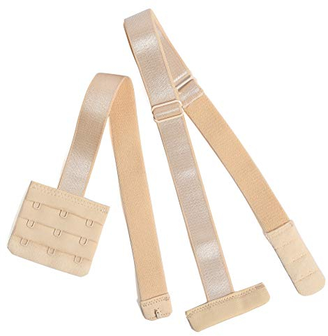 AniKigu Low Back Bra Converter Extender 3 Hook for Party Backless Dress