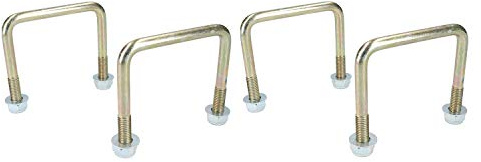 4 Pack M10 80mm x 75mm U-Bolt N-Bolt for Trailers with Nuts HIGH TENSILE