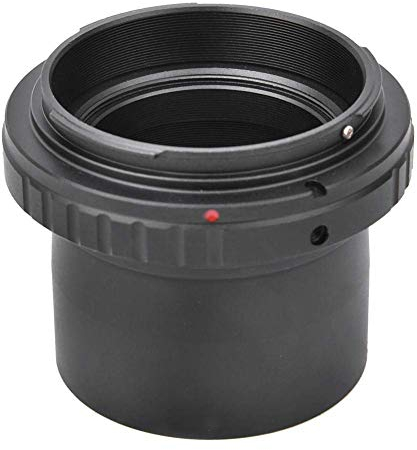 V BESTLIFE Anello Adattatore T2-EOS, Adattatore per telescopio in Metallo da 2 Pollici Anello Adattatore Adattatore convertitore per Fotocamera