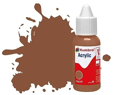 Humbrol DB0186 Acrylfarbe Nr. 186 Braun – Matt