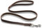 Premium Leder Hundeleine Shorty 1,2m - Vollleder Hundeleine - Führleine mit Bolzen-Karabiner - Shorty (Dunkelbraun)